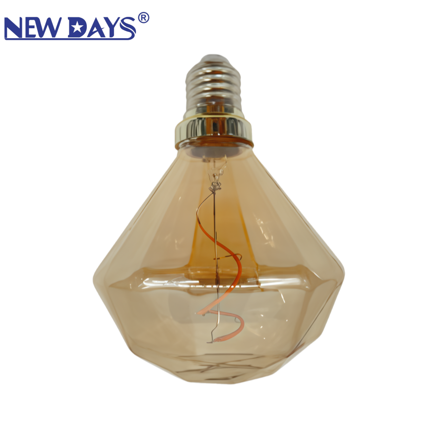 NEWDAYS brand cross-border new creative shape brown filament lamp E27, commonly used screw-type retro American energy-saving bulb, energy-saving high-brightness, ultra-long battery life, limited-time discount bulb Specification image