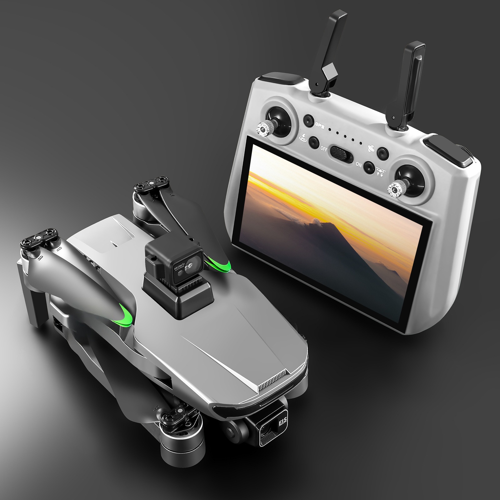 2.7K cross-border three-axis gimbal brushless quadcopter with screen remote control aircraft obstacle avoidance optical flow high-definition camera unmanned aerial vehicle pic 2