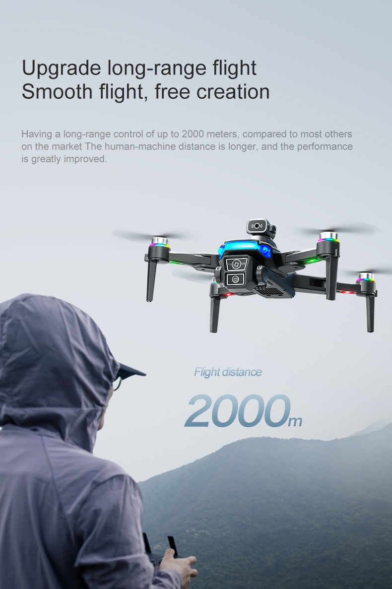 Cross-border 872 drone brushless with 4.5-inch screen remote control GPS obstacle avoidance high-definition aerial photography remote control aircraft pic 11