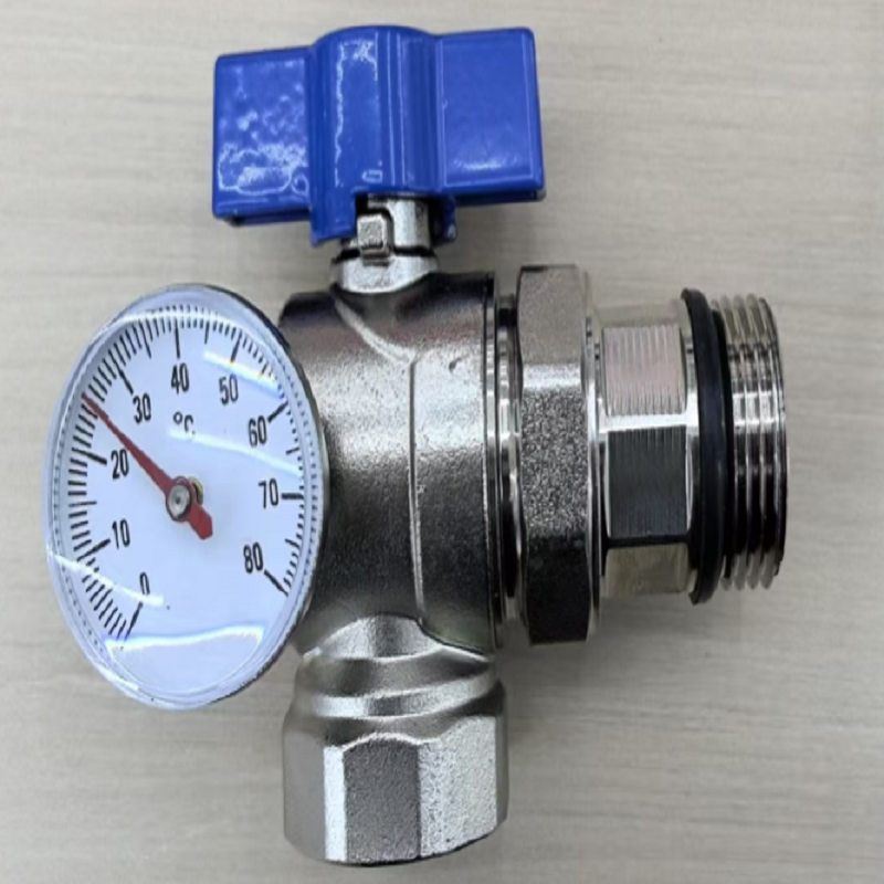 DN25*DN25不锈钢带表角式球阀V-1921