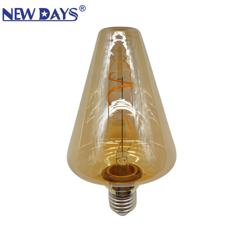 NEWDAYS brand cross-border new creative shape brown filament lamp E27, commonly used screw-type retro American energy-saving bulb, energy-saving high-brightness, ultra-long battery life, limited-time discount bulb Application Scenario