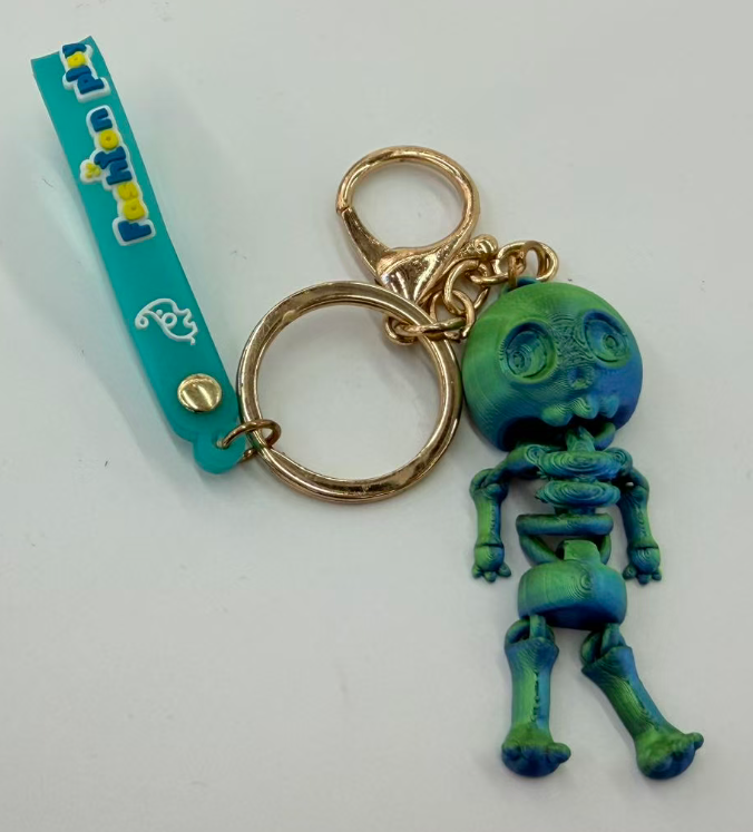 3D打印可活动骨架人钥匙扣模型挂件关节可动礼物送礼详情4