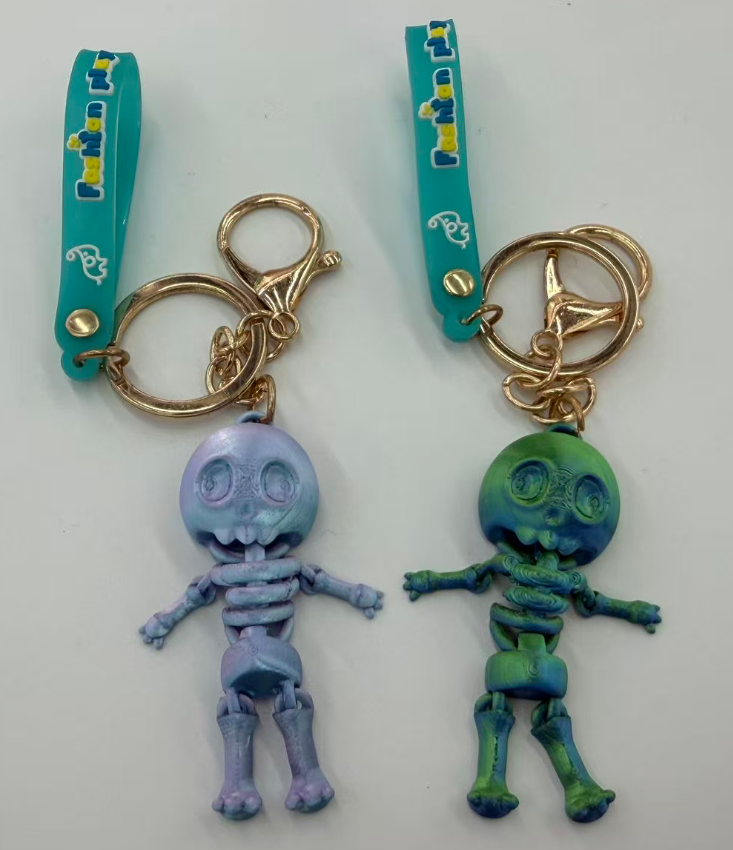 3D打印可活动骨架人钥匙扣模型挂件关节可动礼物送礼详情1