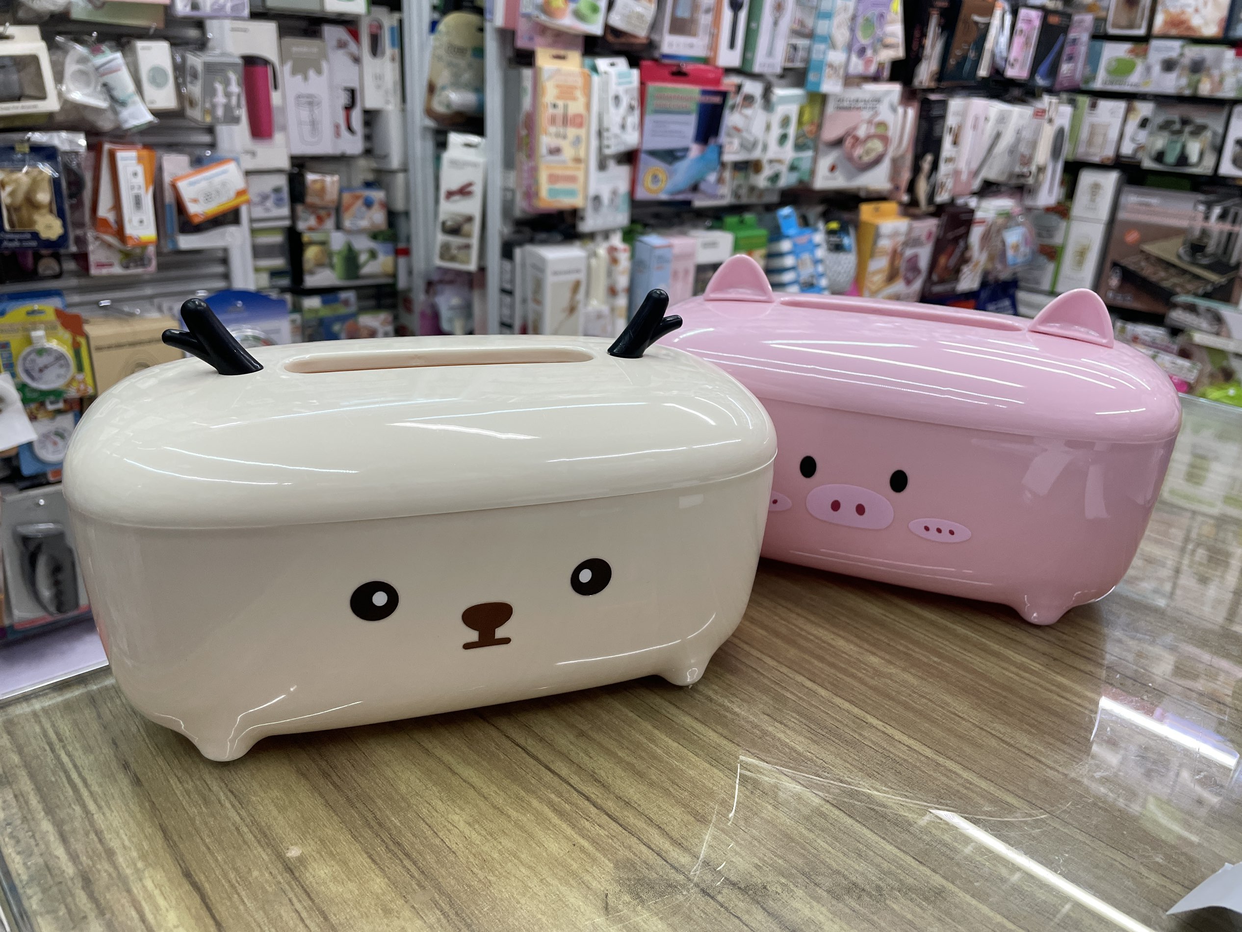 桌面纸巾盒，可爱动物造型抽纸盒，卡通纸巾盒（817-6448）详情17