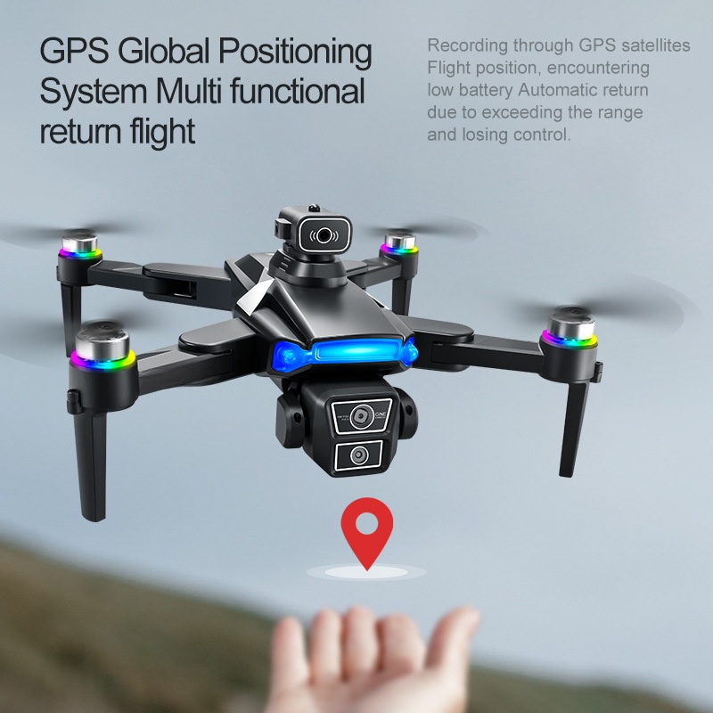 Cross-border 872 drone brushless with 4.5-inch screen remote control GPS obstacle avoidance high-definition aerial photography remote control aircraft details Picture