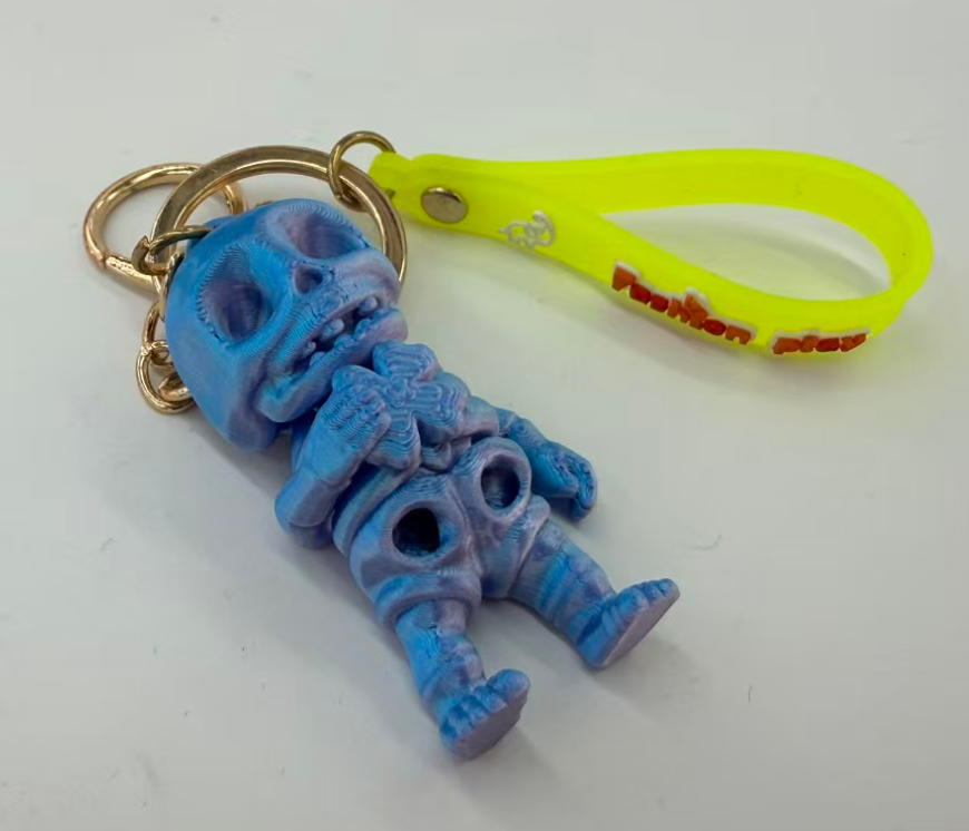 3D printed keychain Skull Man series toys, multi-color pendant accessories pic 5