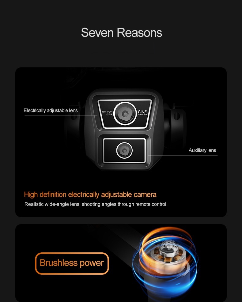 Cross-border 872 drone brushless with 4.5-inch screen remote control GPS obstacle avoidance high-definition aerial photography remote control aircraft pic 2