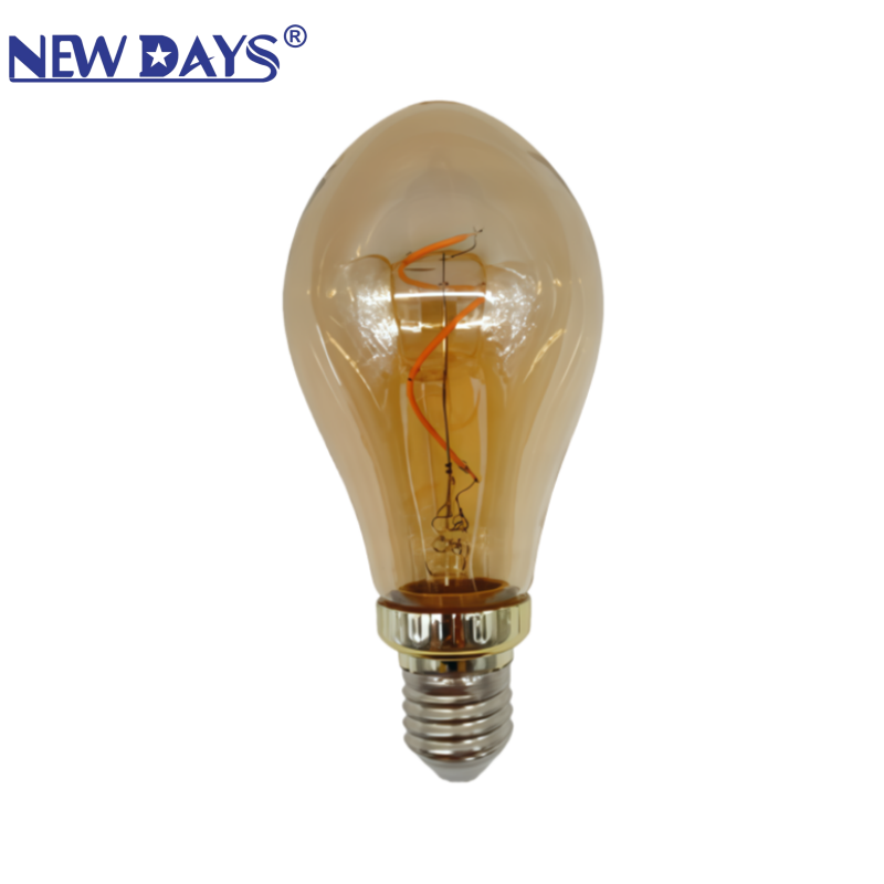 NEWDAYS brand cross-border new creative shape brown filament lamp E27, commonly used screw-type retro American energy-saving bulb, energy-saving high-brightness, ultra-long battery life, limited-time discount bulb Item Picture