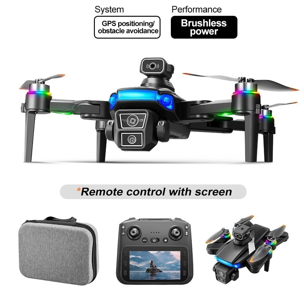 Cross-border 872 drone brushless with 4.5-inch screen remote control GPS obstacle avoidance high-definition aerial photography remote control aircraft Item Picture
