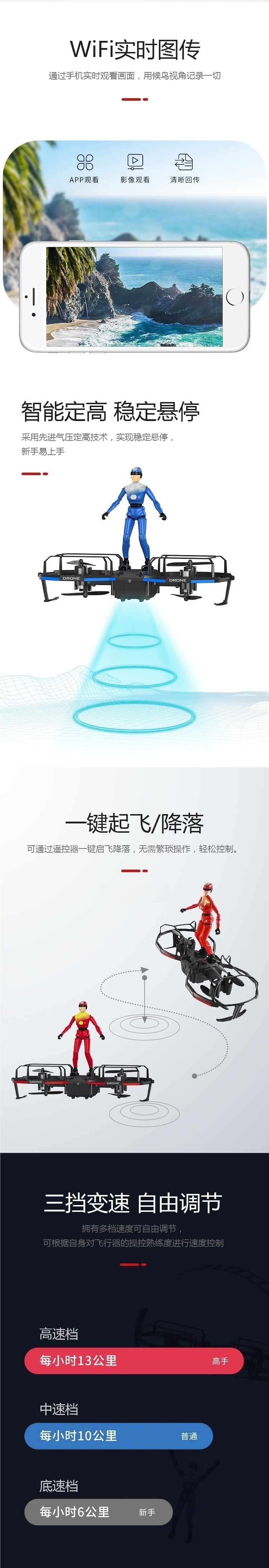 Dual-axis aerial photography mini drone, small quadcopter for children and primary school students, remote control aircraft, charging toy pic 1