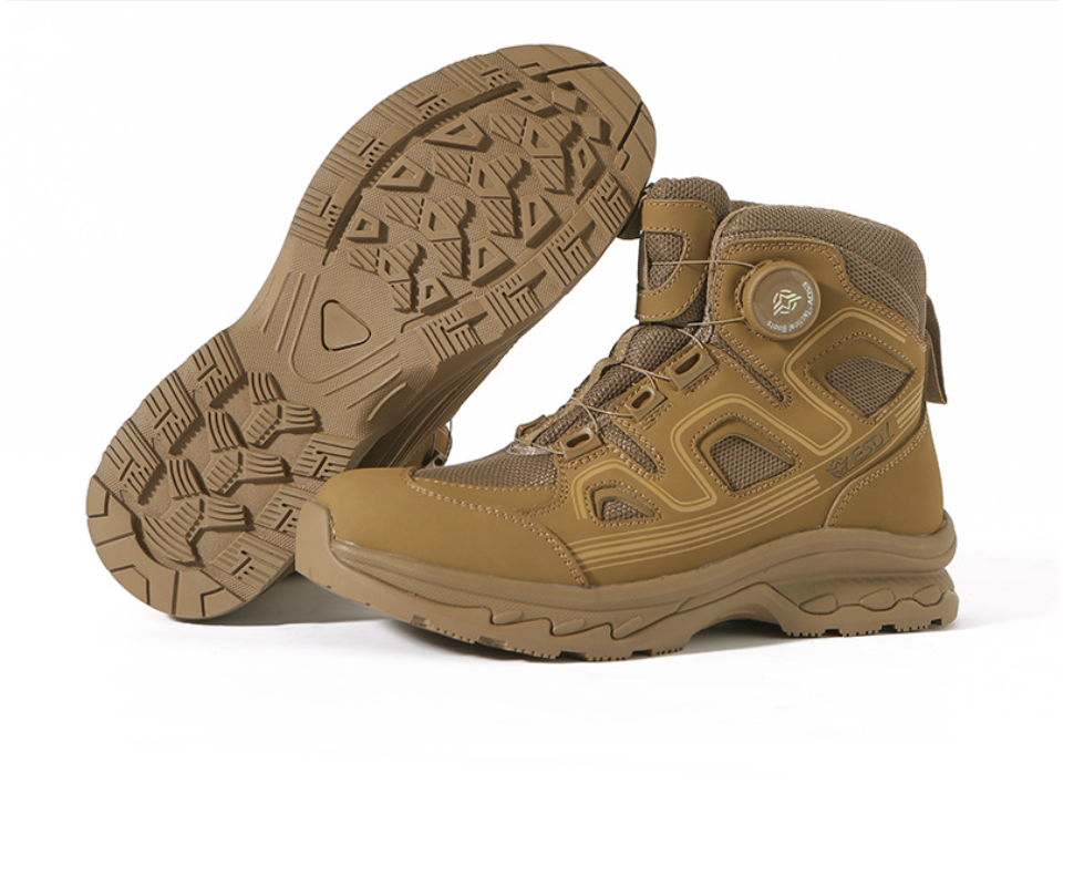 户外运动男鞋旋转搭扣战术靴山地野营鞋登山鞋跑步旅游骑行徒步鞋产品图