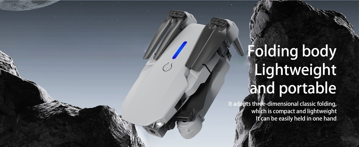 E88Air屏控无人机折叠四轴飞行器光流双摄遥控飞机TEMU跨境详情24