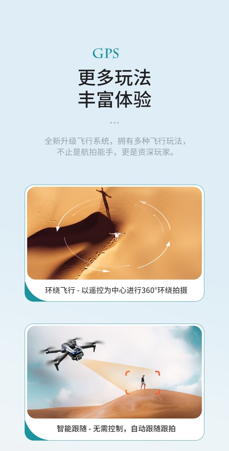 Cross-border L23 screen-controlled drone, brushless high-definition aerial photography, GPS intelligent positioning aircraft, obstacle avoidance, remote control aircraft pic 20
