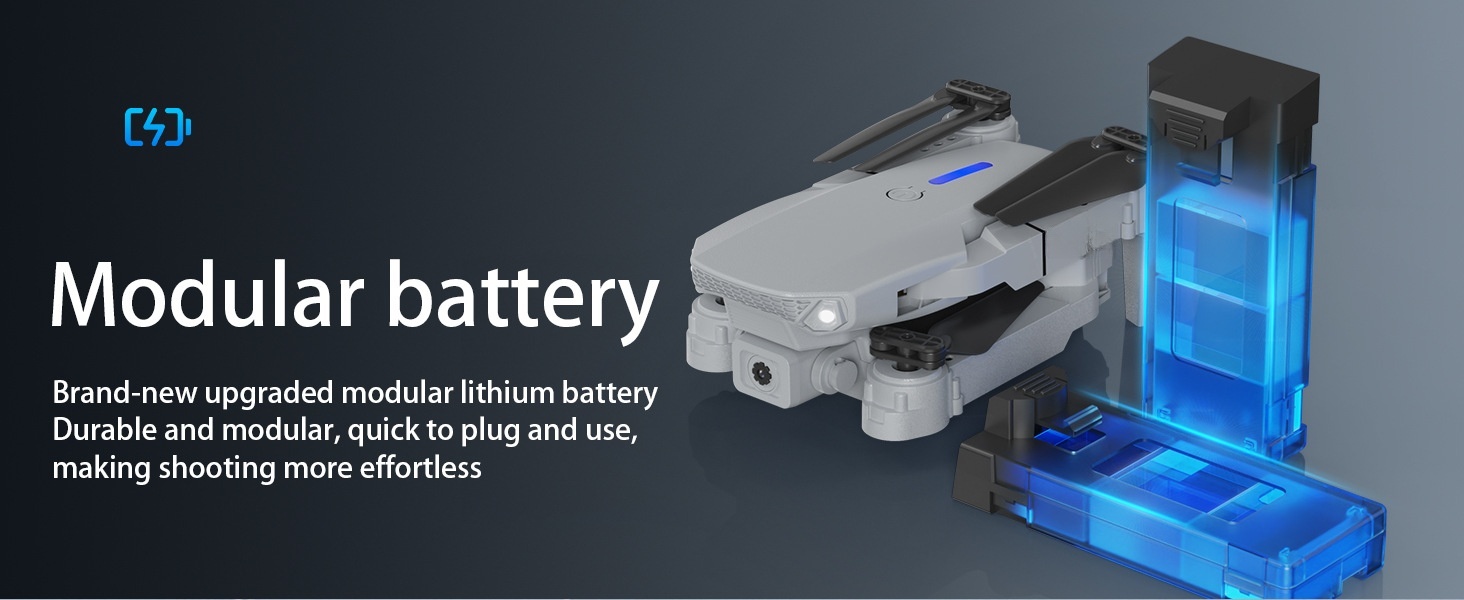 E88Air屏控无人机折叠四轴飞行器光流双摄遥控飞机TEMU跨境详情22