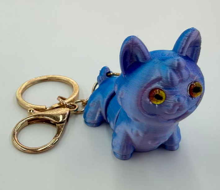 3D printed cute pet animal series 3D printed keychains pic 2