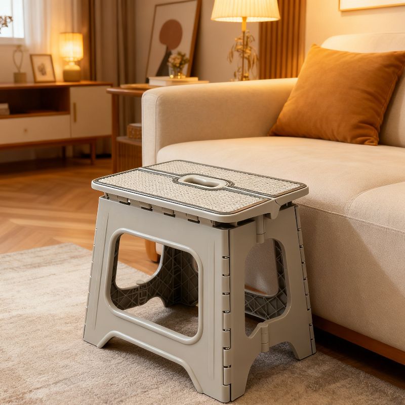Plastic stools for home use, thickened plastic style, anti-slip, durable, foldable square stools and small stools Specification image