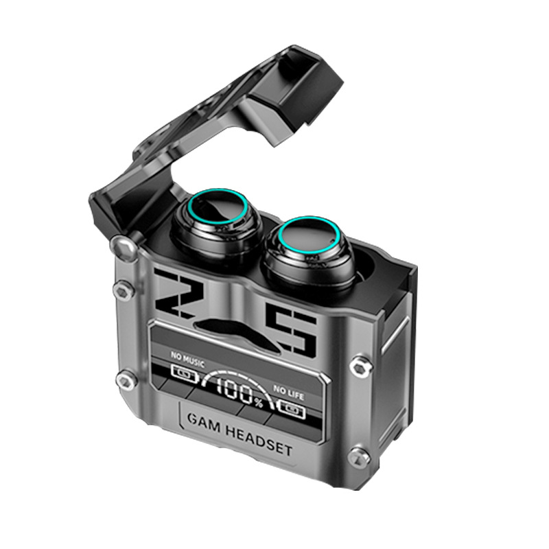 M25 Cross-border e-sports gaming headphones Digital display mechanical style wireless in-ear Bluetooth headphones with ultra-long battery life in Huaqiangbei details Picture