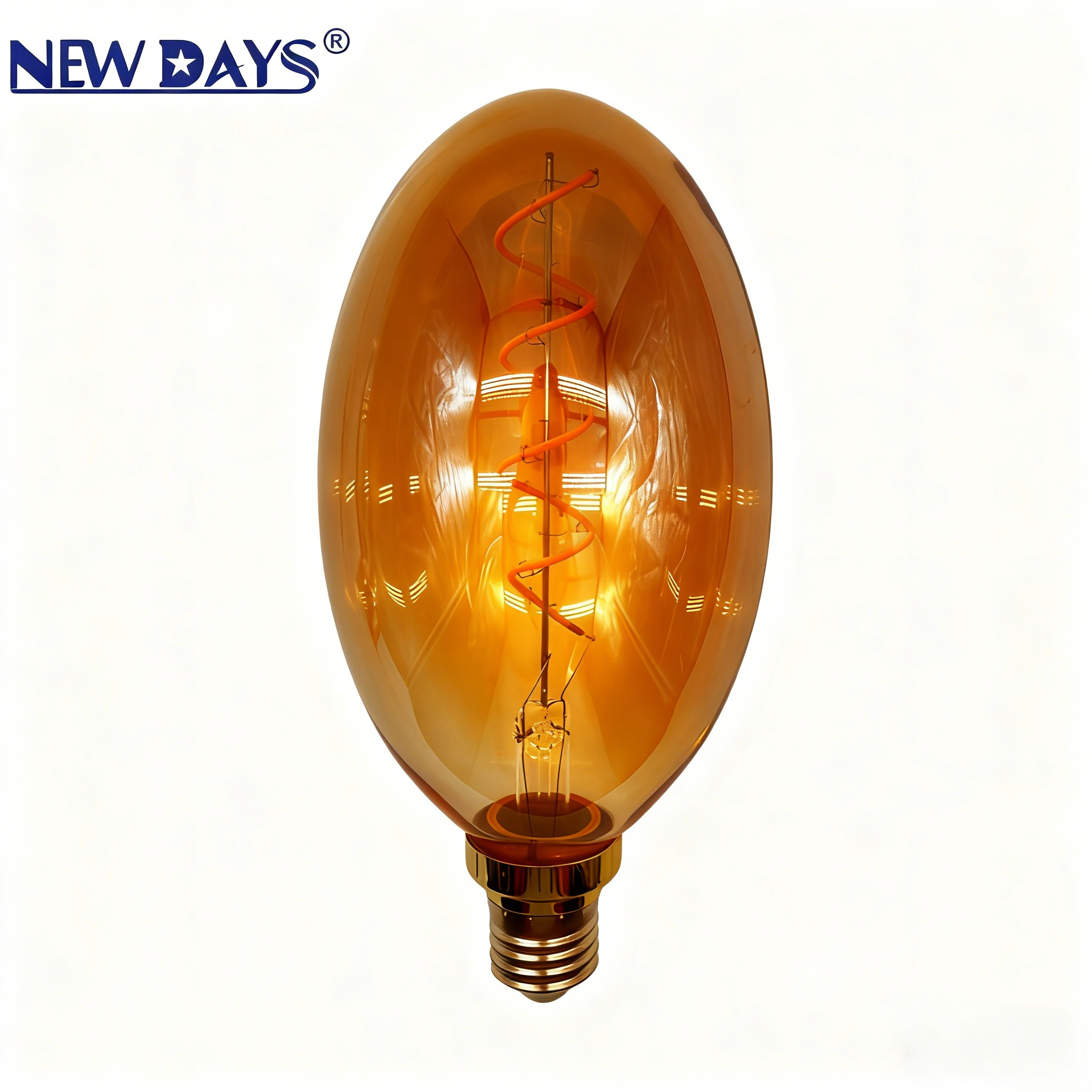 NEWDAYS brand cross-border creative oval bulb, brown filament lamp E27 household screw-type retro American energy-saving high-brightness bulb, ultra-long battery life, limited-time discount bulb Application Scenario