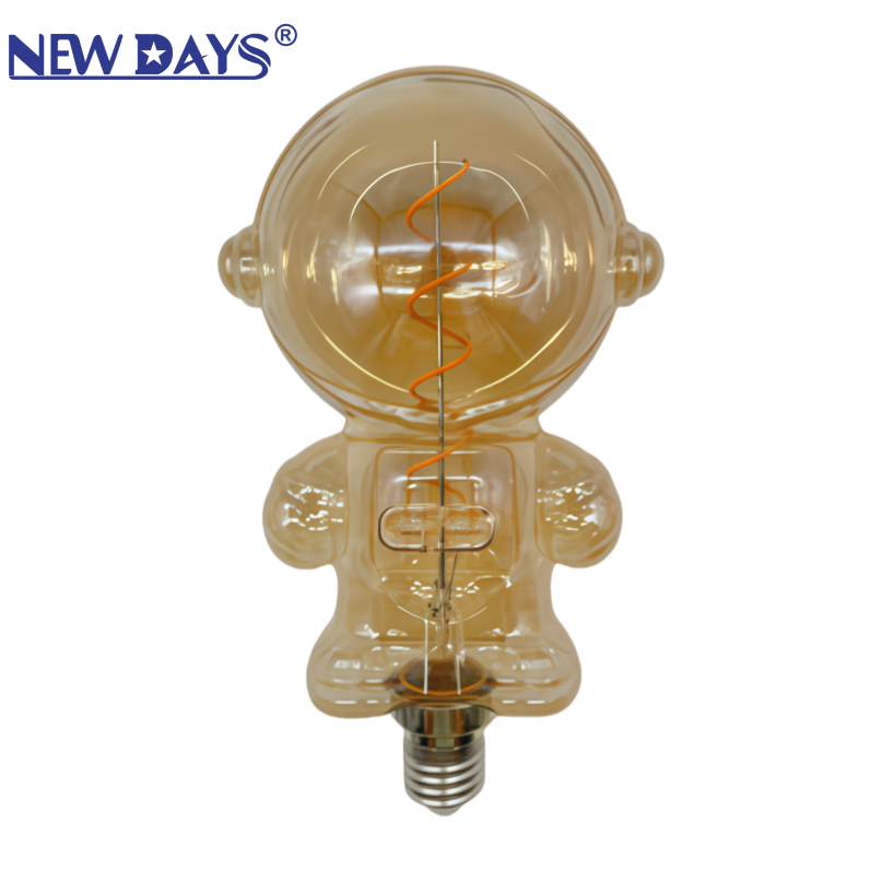 NEWDAYS marca crossover creativo nueva forma bombilla tawny filament lamp E27 hogar tornillo retro americano bombilla ahorro de energía ahorro de energía resaltado extra larga duración oferta limitada bombilla Specification image