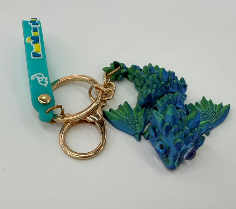 创意3D打印龙金属钥匙扣小挂件小饰品配件动物详情2