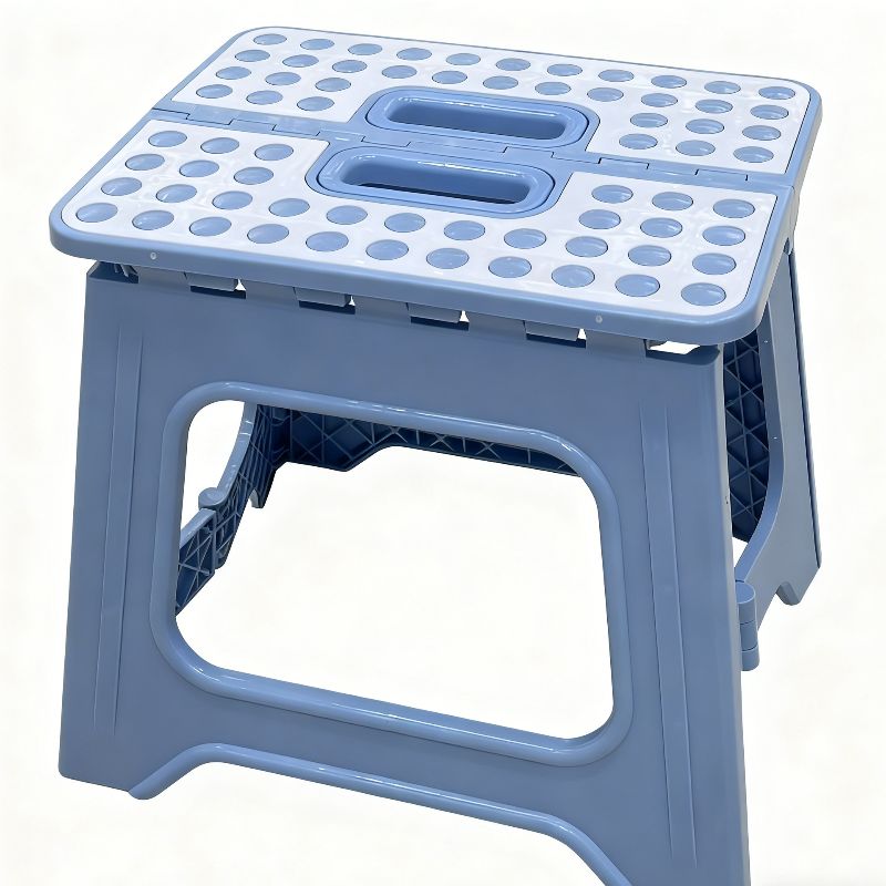 Plastic stools, household plastic chairs, thickened light luxury style, anti-slip, durable, foldable square stools, small stools Item Picture