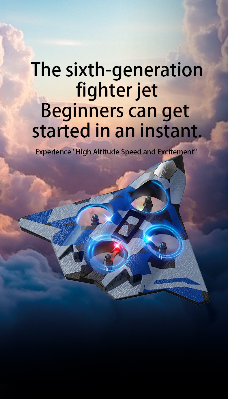 跨境L27四轴无人机2.4G固定翼泡沫飞机儿童户外玩具遥控飞机详情1