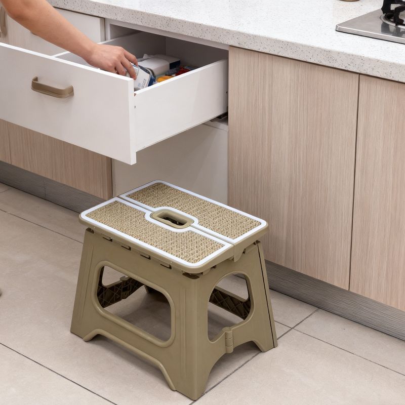 A thickened plastic stool for home use, anti-slip, durable and foldable square small stool Specification image