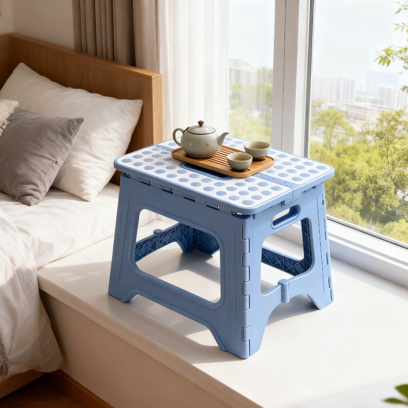 Plastic stools, household plastic chairs, thickened light luxury style, anti-slip, durable, foldable square stools, small stools Application Scenario