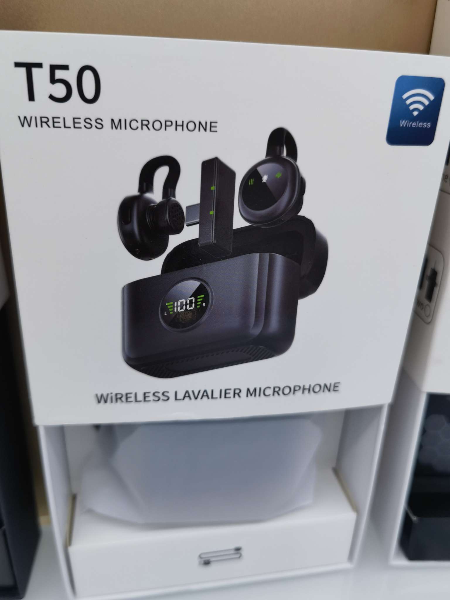 Clip de collar profesional mic micrófono en vivo tarjeta de sonido bluetooth audio para el hogar juego de electrodomésticos de audio y video aplicable multi-escena en vivo mic mic collar clip de mai