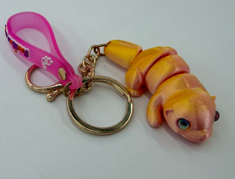 3D printed keychains, small animal keychains, pendants, mini movable and flexible joint hangers, 3D printed accessories pic 4