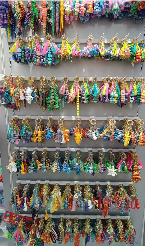 3D打印鲨鱼全身关节可动造型自由摆动钥匙扣挂件详情7