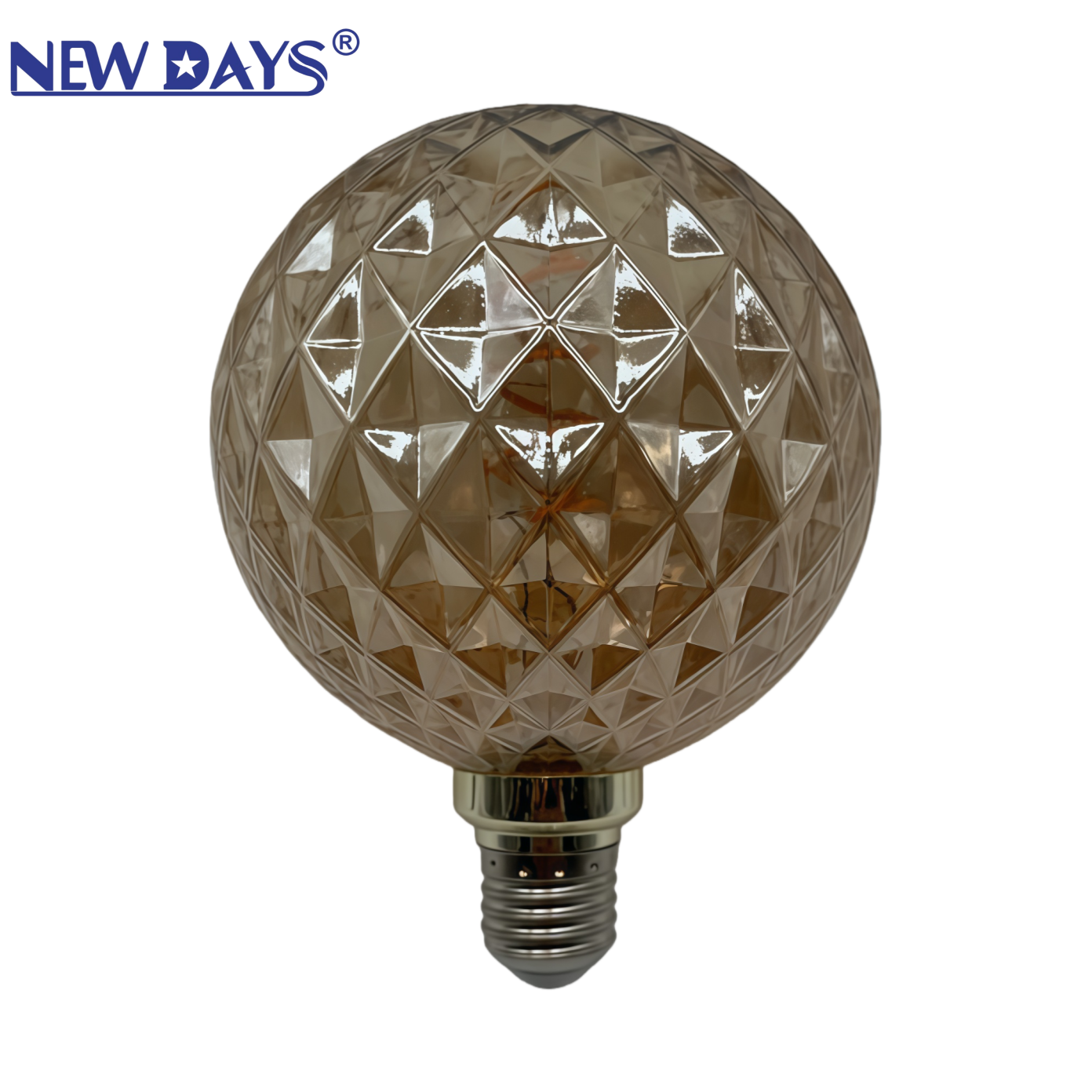 NEWDAYS brand's cross-border new ball grid style silk lamp E27 household screw-type retro American energy-saving high-brightness bulb with ultra-long battery life is on sale in stock Item Picture