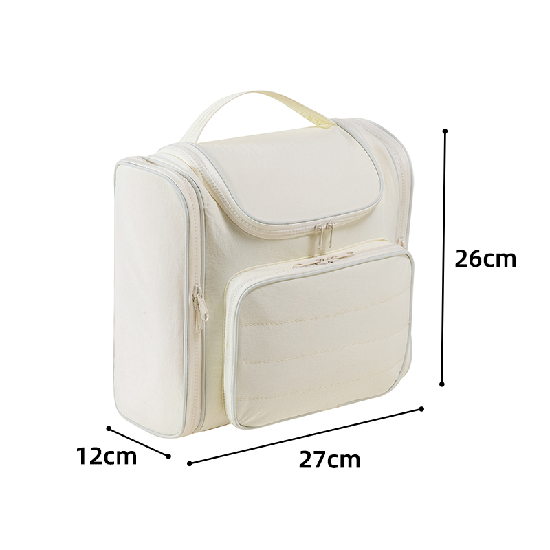 Taslon doble apertura ganchos impermeables bolsa de tocador bolsa de viaje bolsa de almacenamiento details Picture