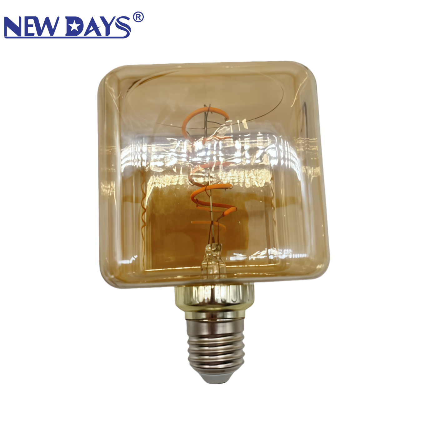 والمصابيح خيطية الشكل E27 الجديدة من طراز Newdays Newdays العابرة للحدود، والمصابيح الكهربائية المسطحة (EE 27) المنزلية التي تستخدم مسامير حديثة ذات كفاءة عالية من حيث الطاقة Item Picture