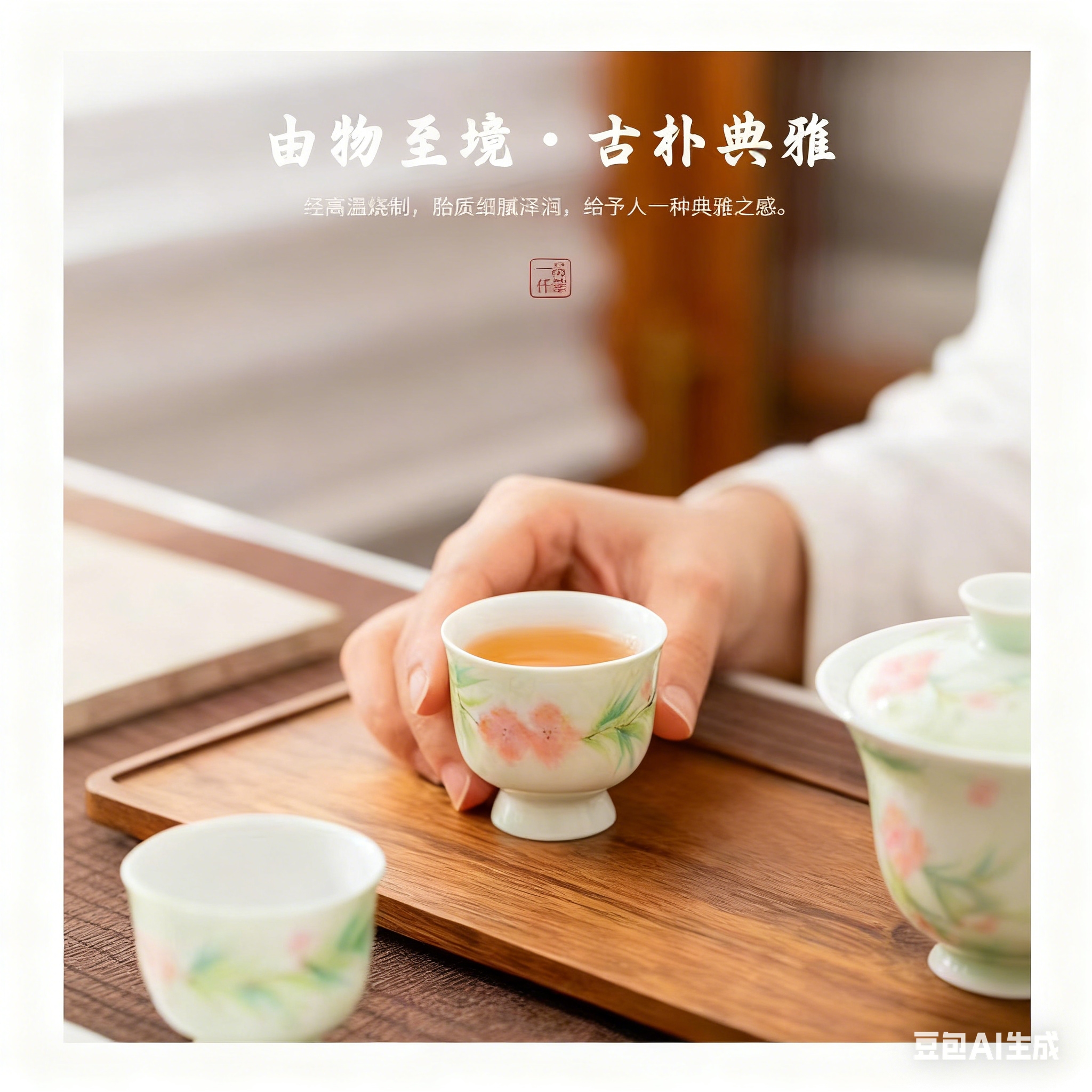 茶具/茶具套装/茶壶/套装五福茶具/高档茶具白底实物图