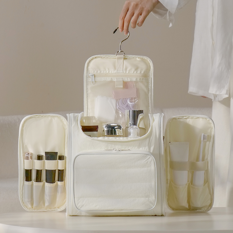 Taslon doble apertura ganchos impermeables bolsa de tocador bolsa de viaje bolsa de almacenamiento Application Scenario