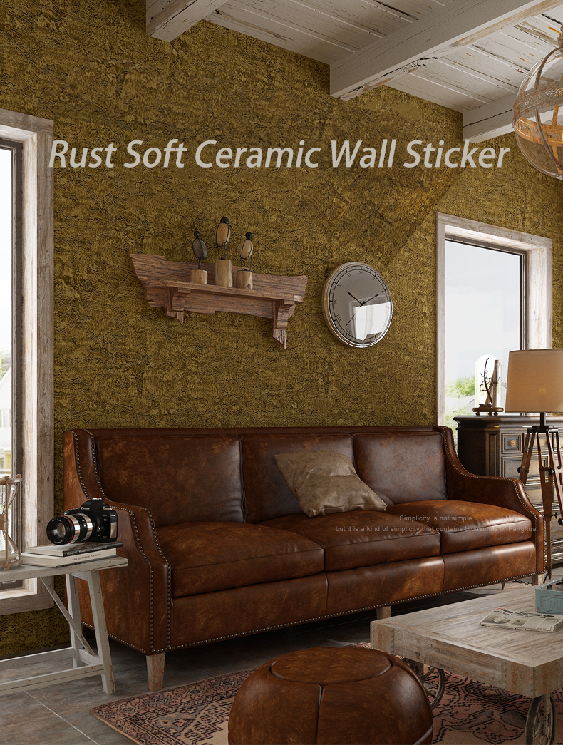 新型现代PVC WPC防水自粘墙板日式榻榻米粗麻纹理织物壁纸木纹贴纸墙纸壁纸广告详情6