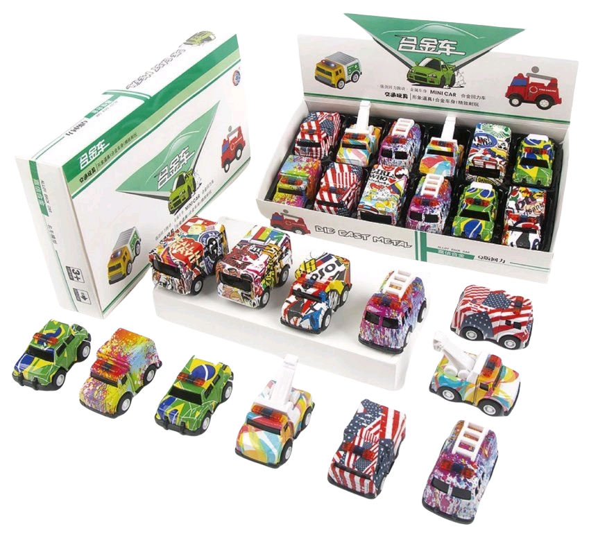 2025年热销爆款 涂鸦小车 混色混款 赠品收款 精品包装 新款产品图