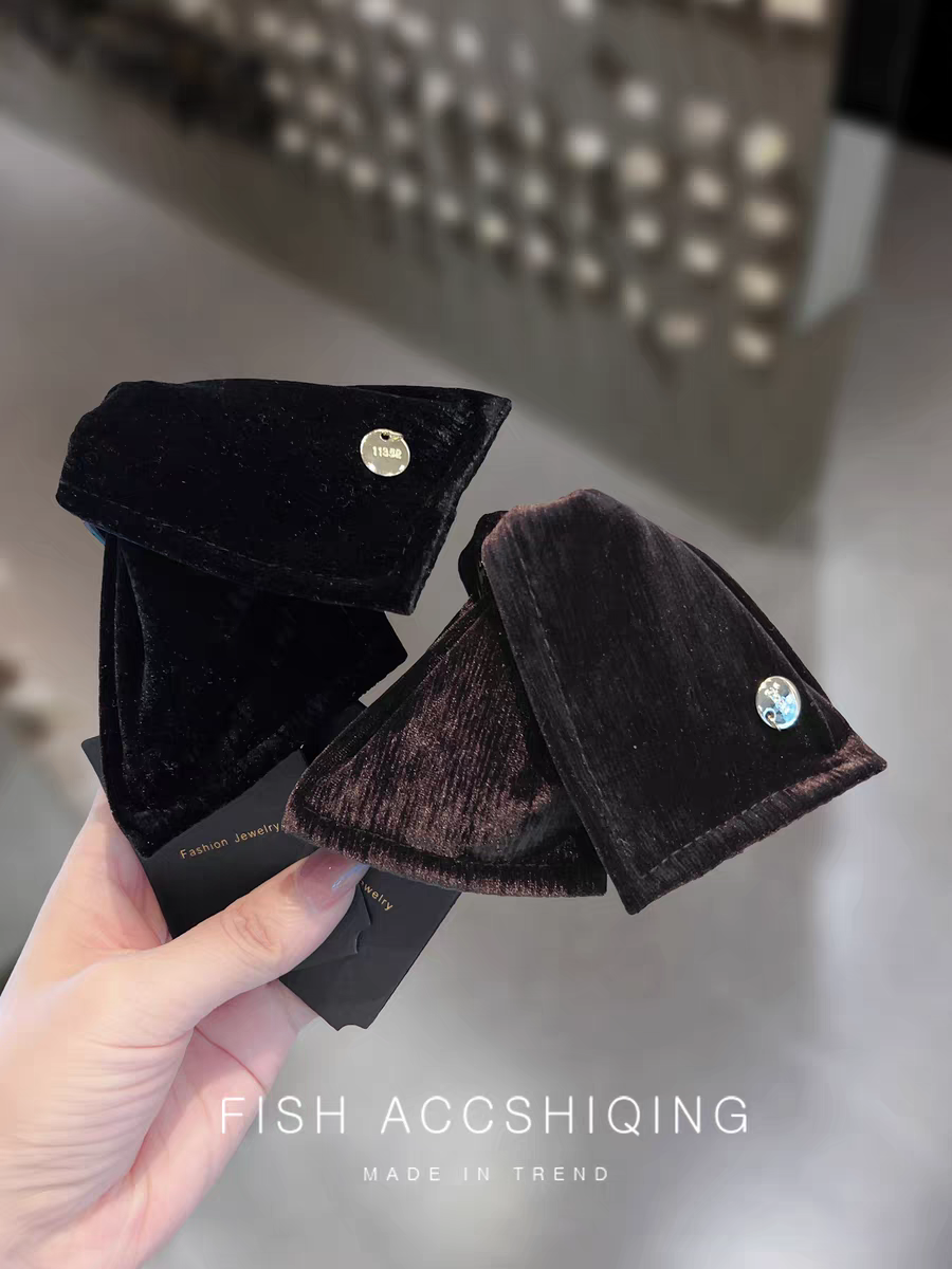 赫本抓夹韩版云朵发箍女士拼接头饰发夹简约百搭发饰品发箍女士发饰头饰发夹女士拼接韩版