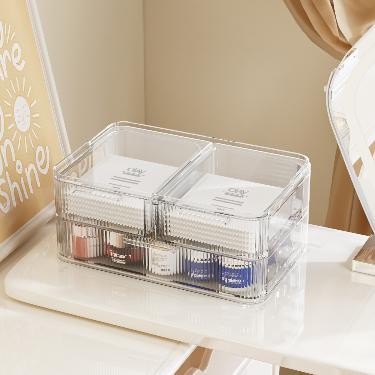 Makeup storage box