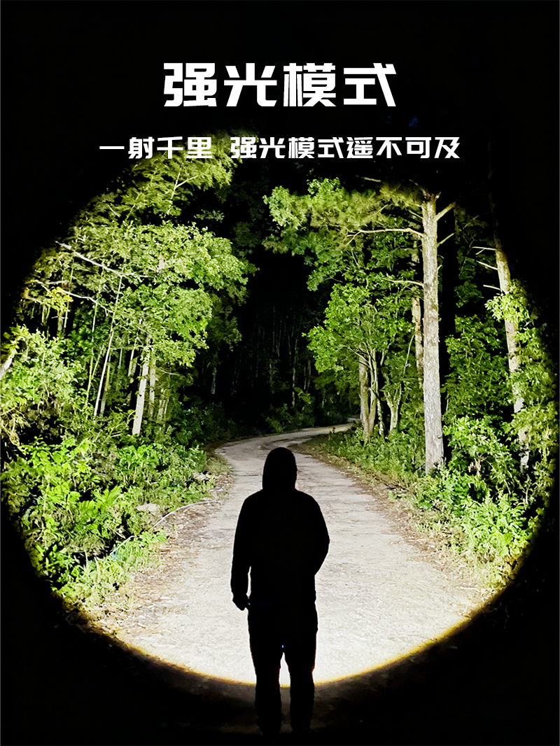 New outdoor ultra-bright long-range lightweight portable flashlight, a powerful mini household flashlight that can be carried around pic 6