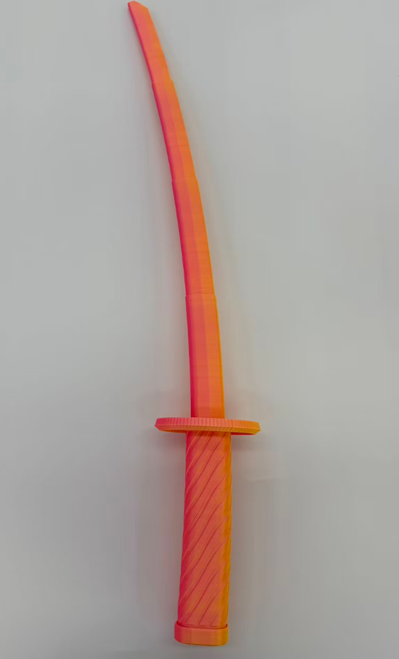 66cm3D печать катаны с телескопической разрешением на детские игрушки pic 4