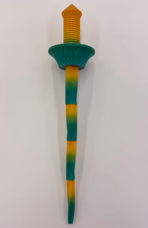 42cm3D печать мечей, вращающихся винтовых игрушек pic 4