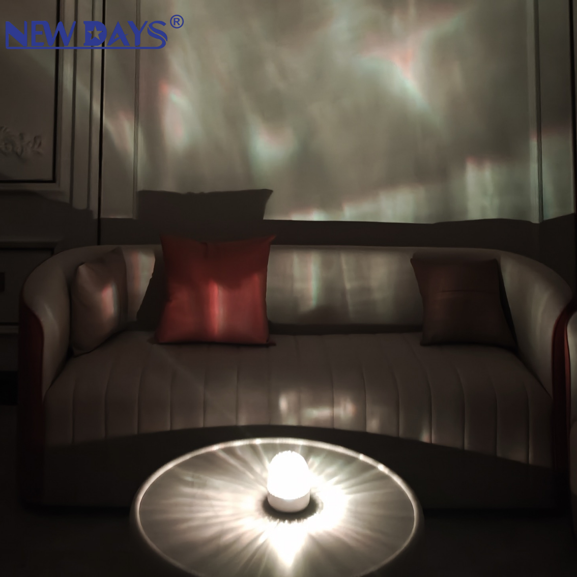 NEWDAYS marca transfronteriza nuevos altavoces bluetooth northern lights luces de atmósfera luces de proyección luces de luna RGB colores luces cool portátiles 3D surround home luces de atmósfera Application Scenario