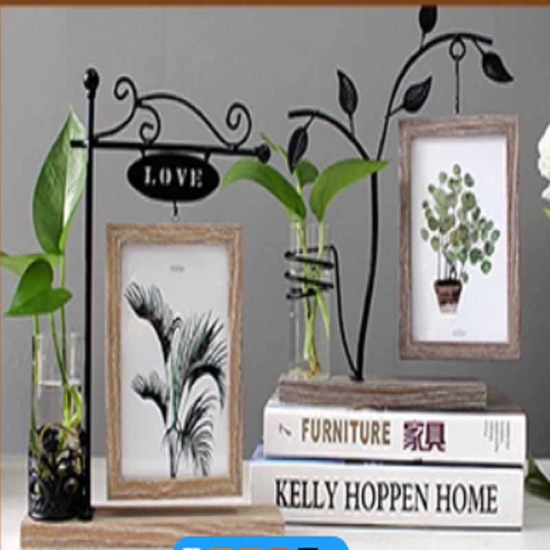 爆款学习自律激励励志摆件学生相框客厅桌面摆台创意折叠双面旋转相框摆台照片寸情侣纪念礼物定制