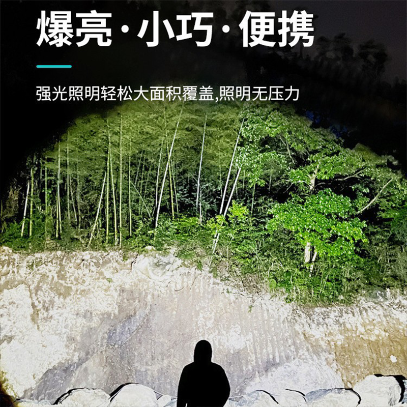 Three-eyed Little Monster flashlight, mini with side light, charging, strong light magnetic attraction, flashing pen clip, ABS small flashlight pic 4