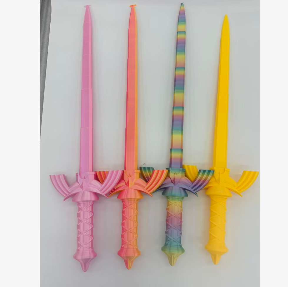 82cm3D打印伸缩大师剑 创意伸缩剑 男女孩通玩