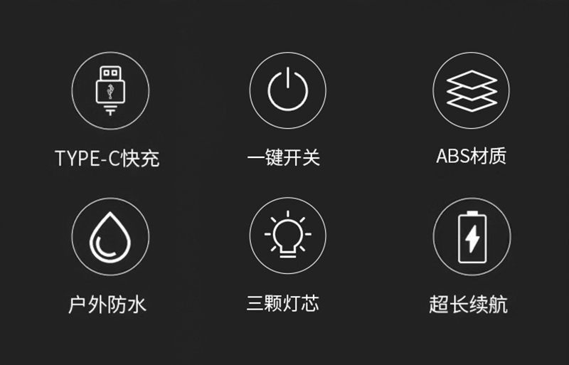 Three-eyed Little Monster flashlight, mini with side light, charging, strong light magnetic attraction, flashing pen clip, ABS small flashlight pic 7