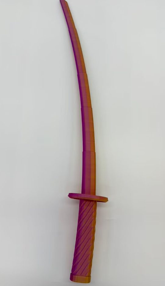 66cm3D печать катаны с телескопической разрешением на детские игрушки pic 3