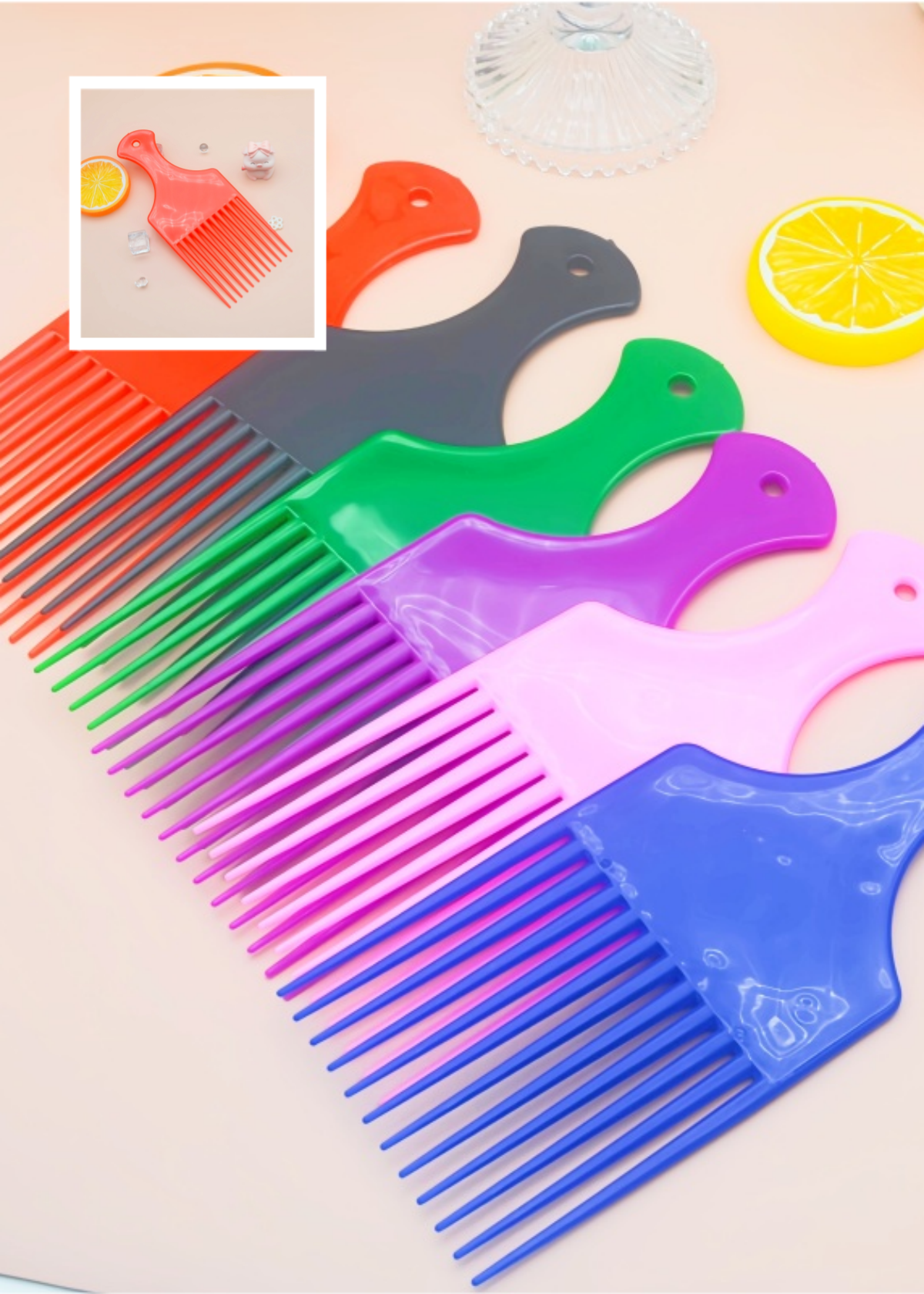 厂家直销外贸非洲叉梳 塑料梳子 洗发美发梳子3320梳子